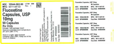 10mg 90ct (Label Fluoxetine Caps 10mg  Bpi(10544 582 90) Teva(50111 647 03) Rev1)